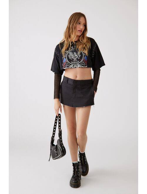 Urban outfitters Old Authentic Hook & Eye Cropped Tee