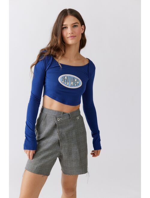 Urban Outfitters UO Alexia You Wish Long Sleeve Tee