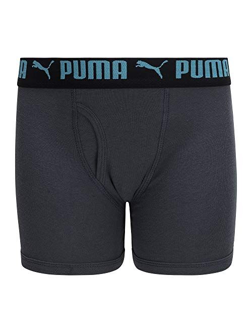 PUMA Boys' 3 Pack Cotton Boxer Brief