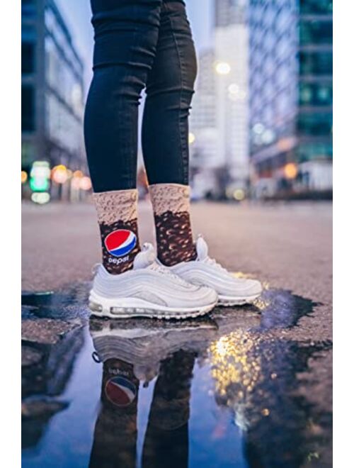 Rainbow Socks x Pepsi: Food Truck Socks for Men & Women - 3 Pairs