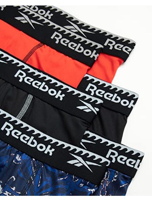 Reebok Boys Underwear Long Leg Performance Boxer Briefs (6 Pack)