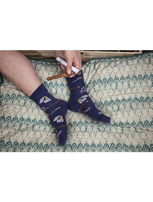 Rainbow Socks - Men Novelty Gentleman Socks Box Gift - 3 Pairs - Size US 9.5-13 EU 41-47