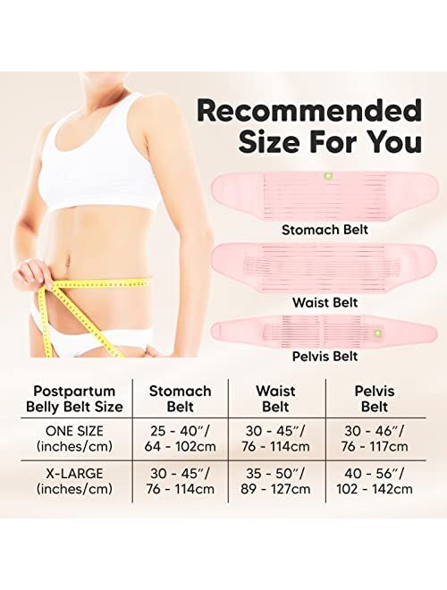Keababies 3 in 1 Postpartum Belly Support Recovery Wrap Postpartum Belly Band After Birth Brace Slimming Girdles Body Shaper - Waist Shapewear Post Surgery & Back Support