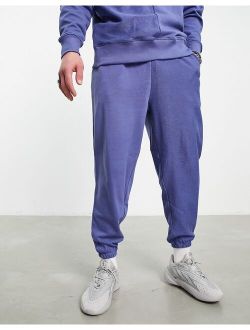 co-ord oversized sweatpants in blue