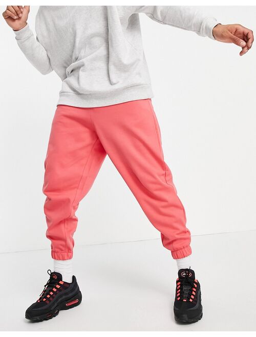 ASOS DESIGN oversized sweatpants in pink - PINK - part of a set