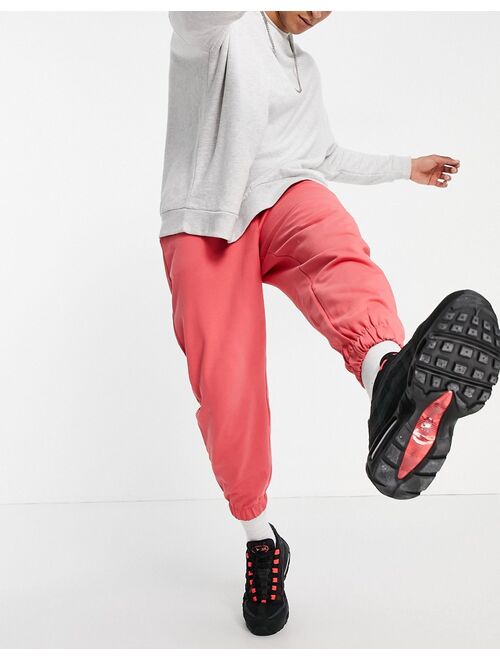 ASOS DESIGN oversized sweatpants in pink - PINK - part of a set