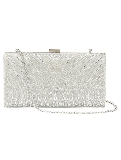 Girly Handbags Womens Diamante Rhinestones Evening Clutch Bag