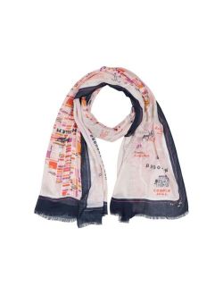Women's NYC Map Print Oblong Scarf