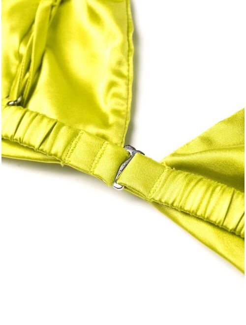 Fleur Du Mal Luxe Triangle bra