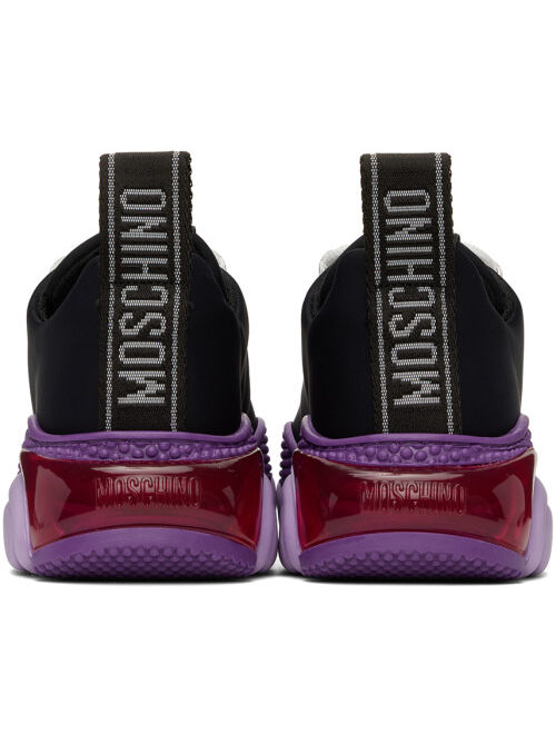 Moschino Black & Purple Teddy Bubble Sneakers