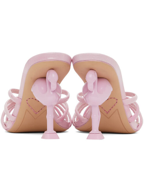 SOPHIA WEBSTER Pink Flo Flamingo Heeled Sandals