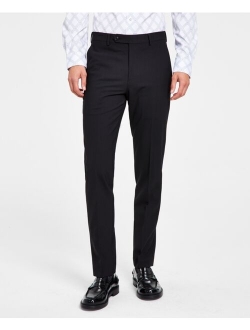 Men's Solid Skinny Fit Wrinkle-Resistant Wool Suit Separate Pant, Created for Macy's