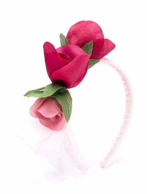 Monnalisa floral appliqué hairband