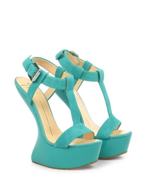 Giuseppe Zanotti Curve Jem sculpted heel sandals