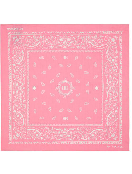 Balenciaga Pink Cotton Bandana