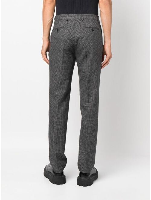 SANDRO straight-leg houndstooth tailored trousers