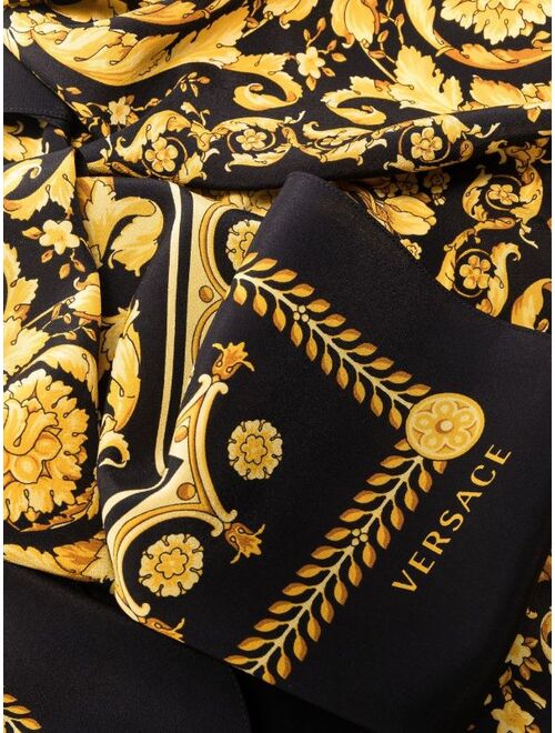 Versace Barocco-print silk scarf