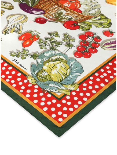 Dolce & Gabbana graphic-print silk scarf
