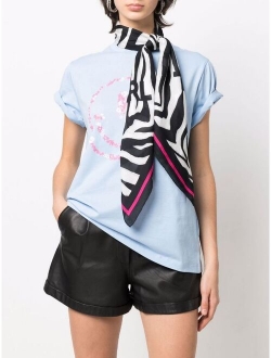K/Zebra print scarf