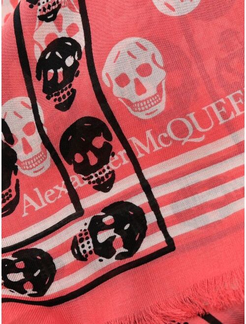 Alexander McQueen skull-print biker scarf