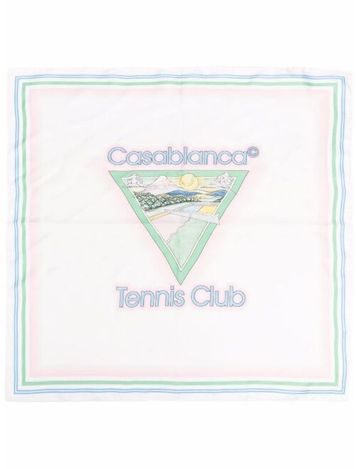 Casablanca Tennis Club bandana scarf