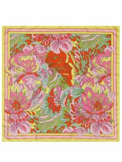 floral print silk scarf