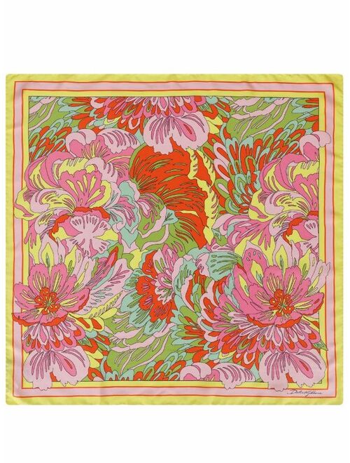 Dolce & Gabbana floral print silk scarf