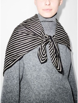oversized striped scarf