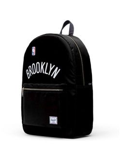 Black Brooklyn Nets Settlement Satin Backpack