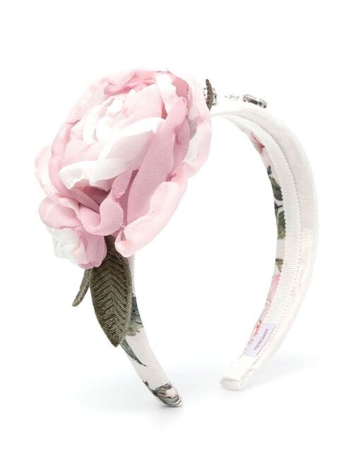 Monnalisa flower-embellished head band