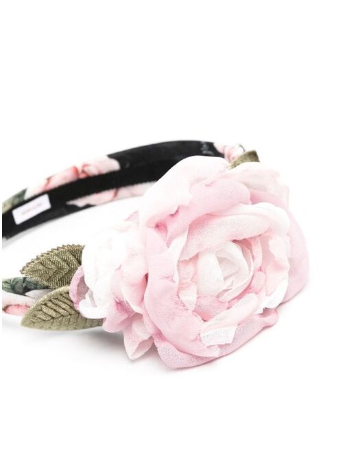 Monnalisa floral applique headband