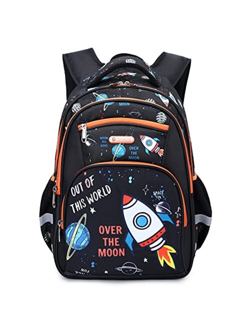 Cusangel Kids Backpack for Boys Elementary Kindergarten Preschool School Bag 16 inch Multifunctional Cute Large Capacity