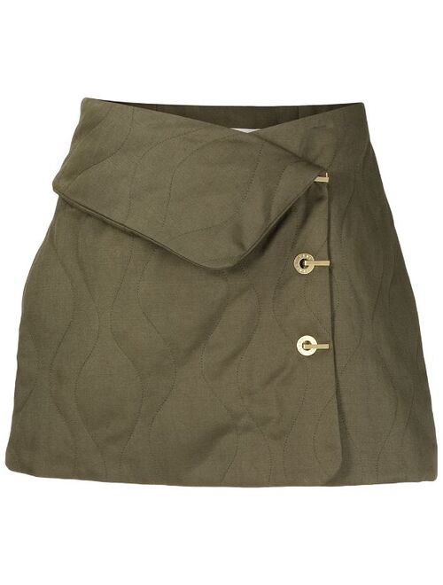 Dion Lee quilted-finish mini skirt