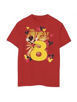 Disney's Mickey & Friends Boys 8-20 8 Year Old Birthday Boy Graphic Tee
