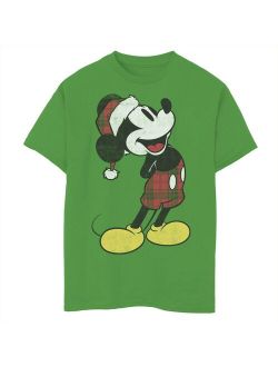 Disney's Mickey Mouse Boys 8-20 Mouse Christmas Outfit Graphic Tee