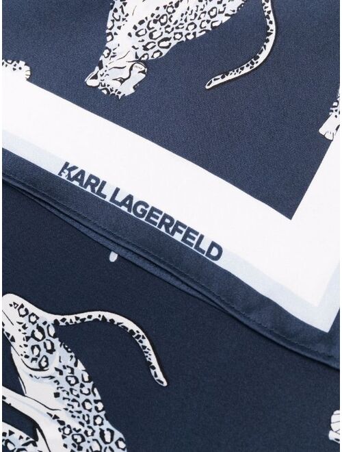 Karl Lagerfeld K/Signature jaguar scarf