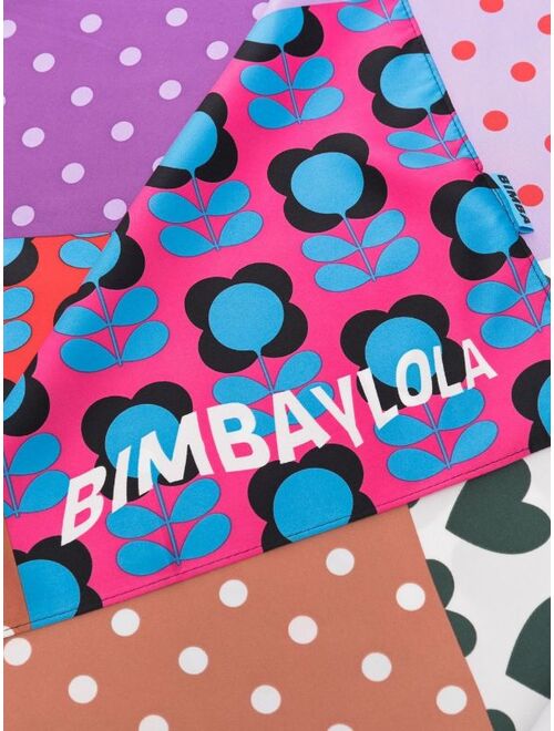 Bimba y Lola mix-print patchwork scarf