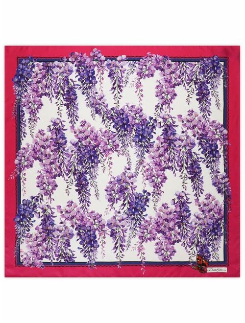 Dolce & Gabbana floral-print silk scarf