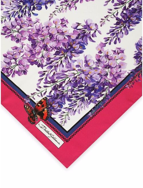 Dolce & Gabbana floral-print silk scarf