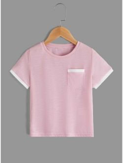 Toddler Boys Pocket Patched Tee
