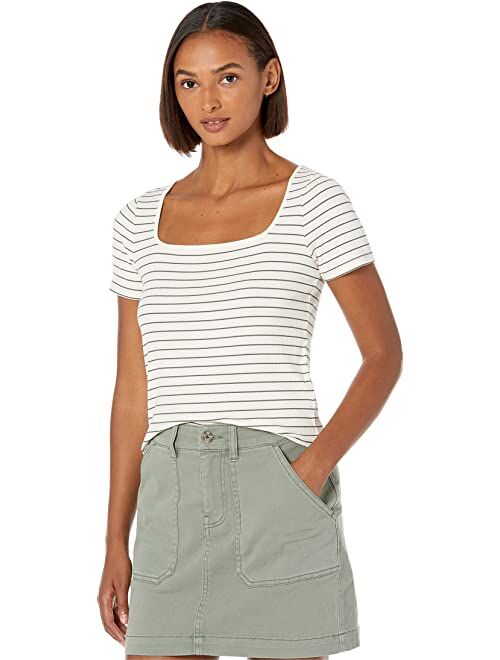 Madewell Ribbed Square-Neck Crop Top