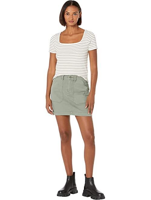 Madewell Ribbed Square-Neck Crop Top
