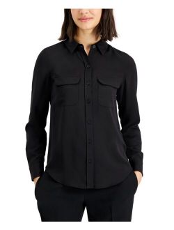 Petite Utility Shirt, Created for Macy's