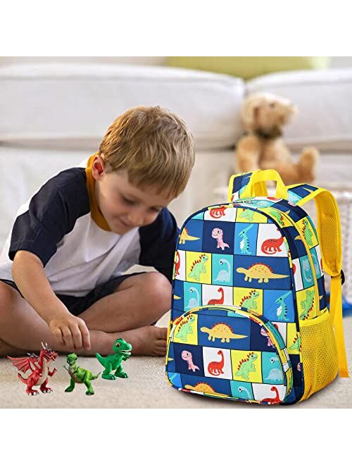 BTOOP Toddler Backpack for Boys Waterproof 3D Cute Kids Backpack Preschool Schoolbag Nursery Daycare Elementary (Planet -Green)