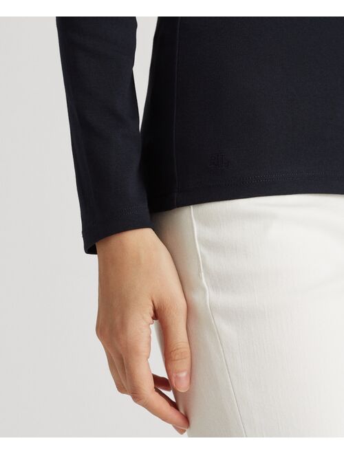 Polo Ralph Lauren Lauren Ralph Lauren Cotton-Blend Long-Sleeve Top