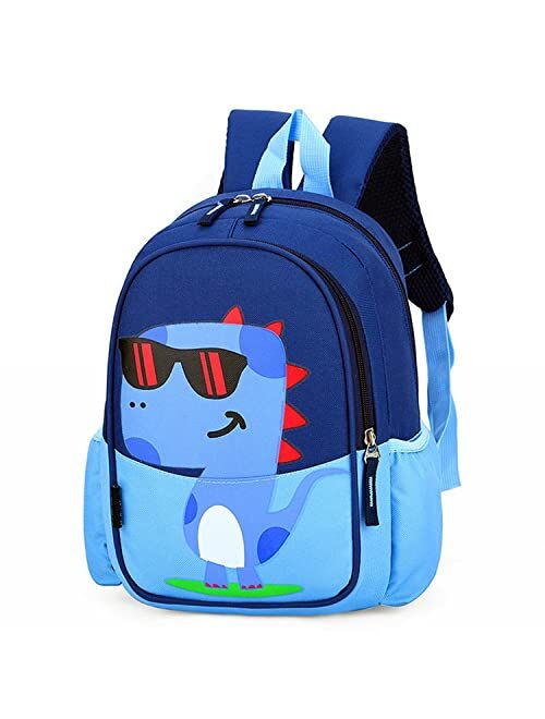 POWOFUN Kids Toddler Preschool Travel Backpack Cool Cute Cartoon Schoolbag (Dinosaur Green)