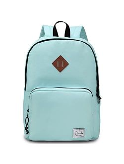 School Backpack,VASCHY Ultra Lightweight Backpack for Men Women Bookbag for Kids Teen Boys Girls White