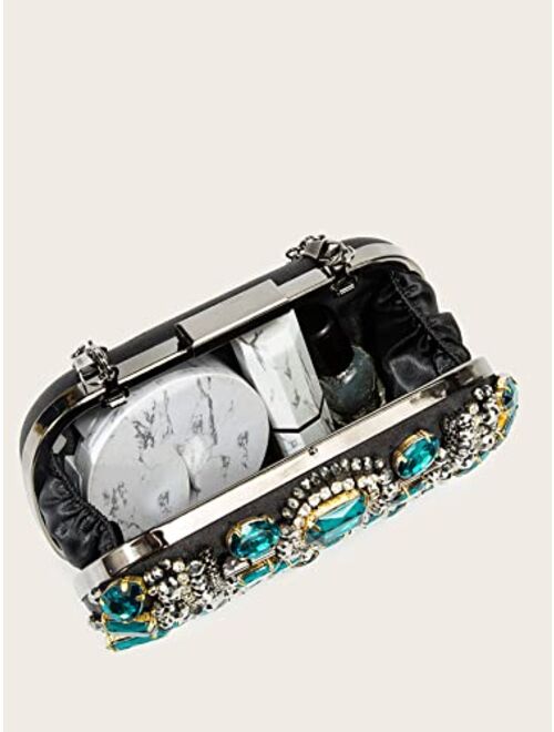LETODE clutch purse for women with Noble Beaded Sequin Flower Bag evening handbag