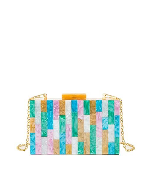 LETODE Acrylic clutch bag for women party evening purse
