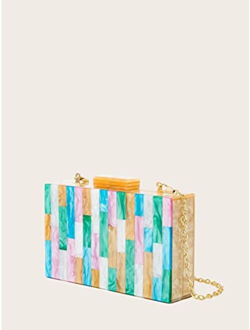 LETODE Acrylic clutch bag for women party evening purse